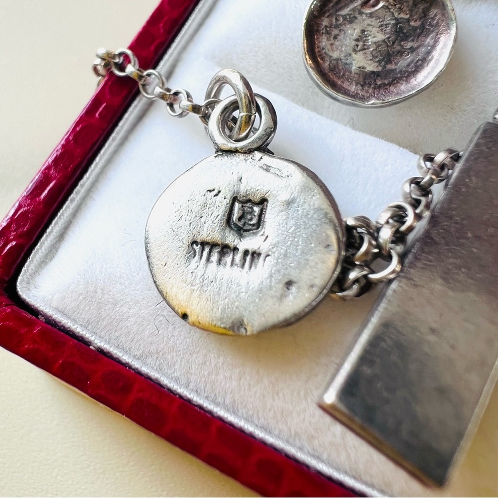 Marvelous RARE Retired Bloodline Design Charm Necklace .925 Sterling Silver - Picture 13 of 14